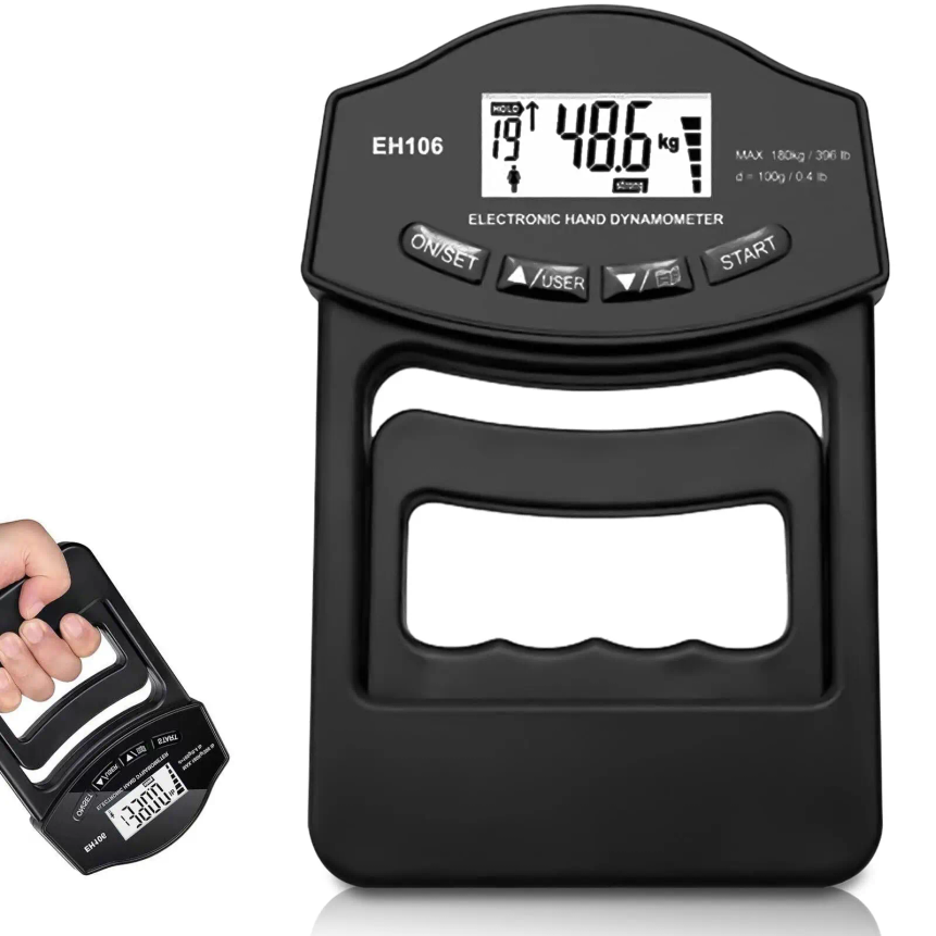 Monitor Arm Dual - 396Lbs/180Kg Digital Hand Dynamometer Grip Grip