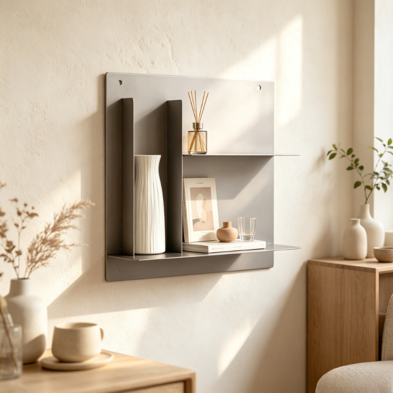 Rolling File Cart - Industrial Style Metal Storage Rack Minimalist