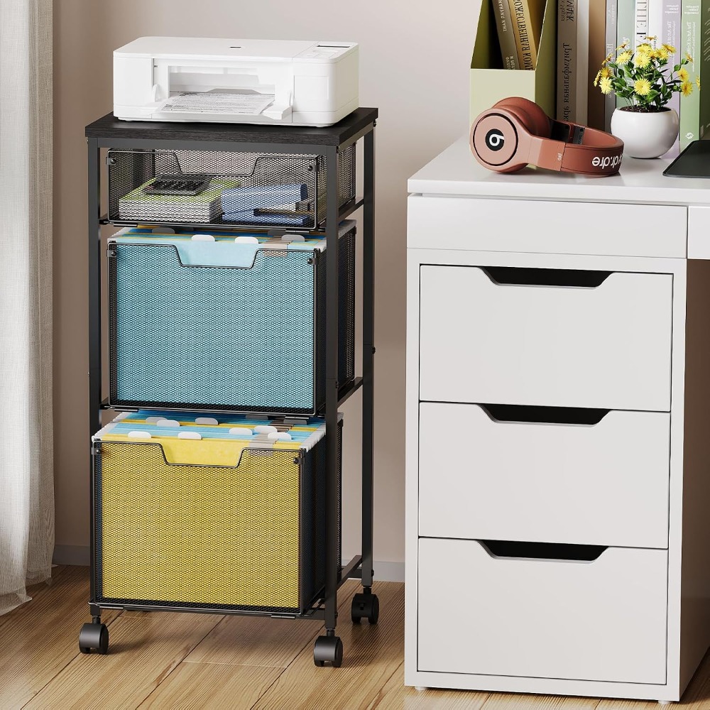 3 Drawer Mobile File Cabinet f - Rolling File Cart 评论和价格