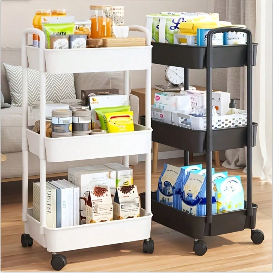 3-Tier Rolling Utility Cart wi - Rolling File Cart 评论和价格