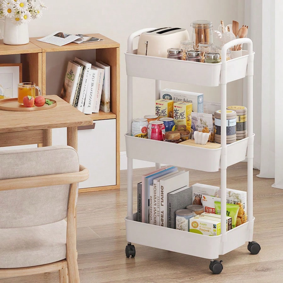 3-Tier Rolling Utility Cart wi - Rolling File Cart 评论和价格