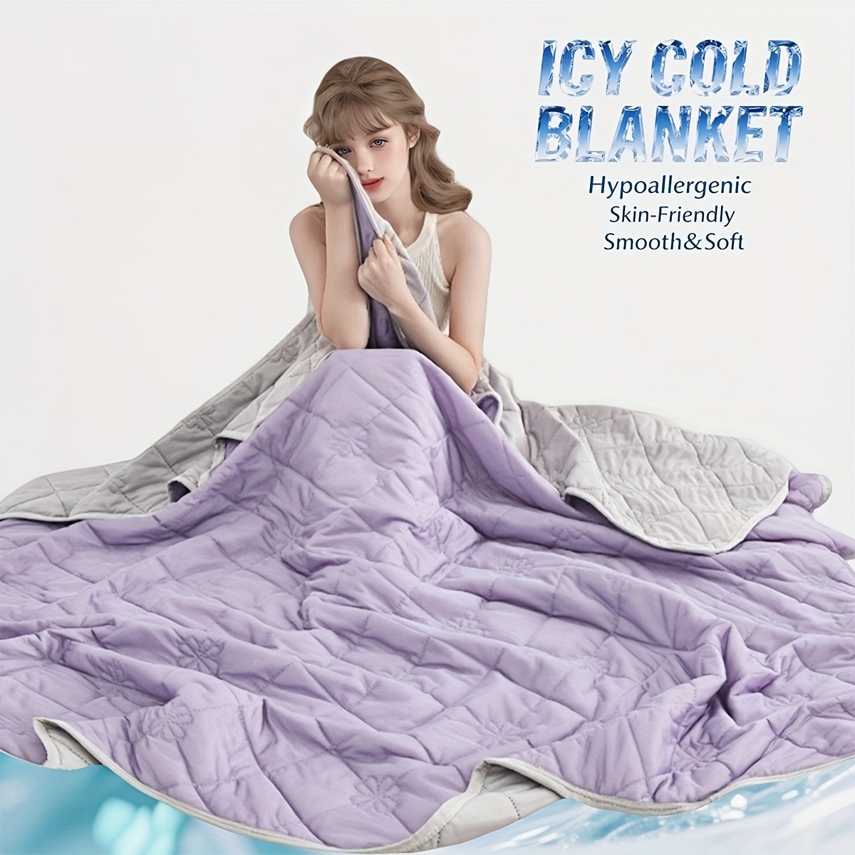 Solid Color Cooling Summer Qui - Home Office Guest Room 评论和价格