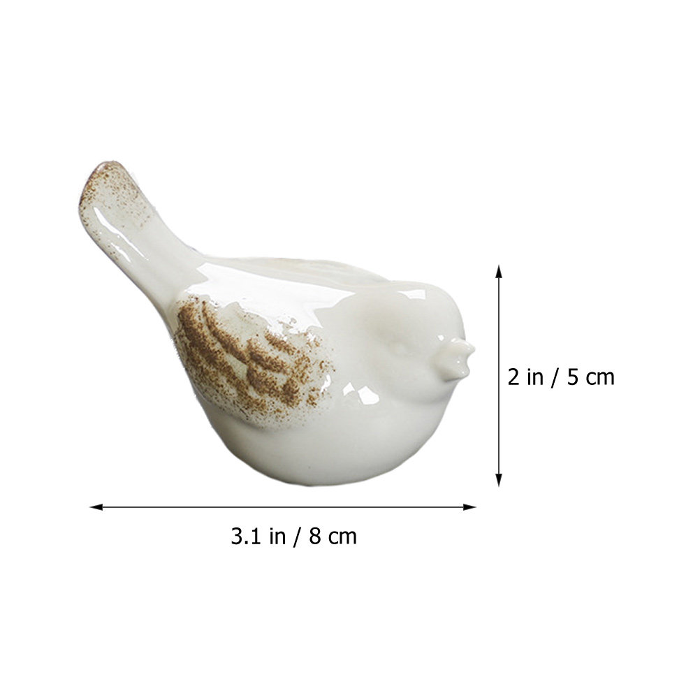 2Pcs Handcrafted Ceramic Bird  - Home Office Interior Design 评论和价格