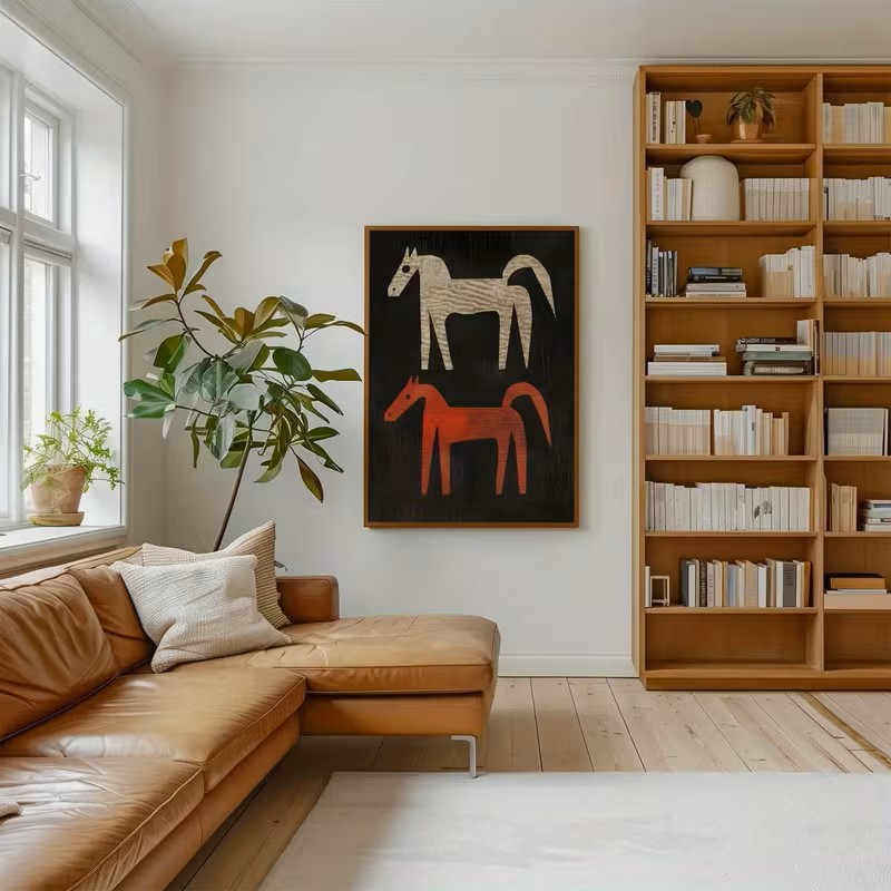 Animal Canvas Poster Wall Feat - Home Office Interior Design 评论和价格