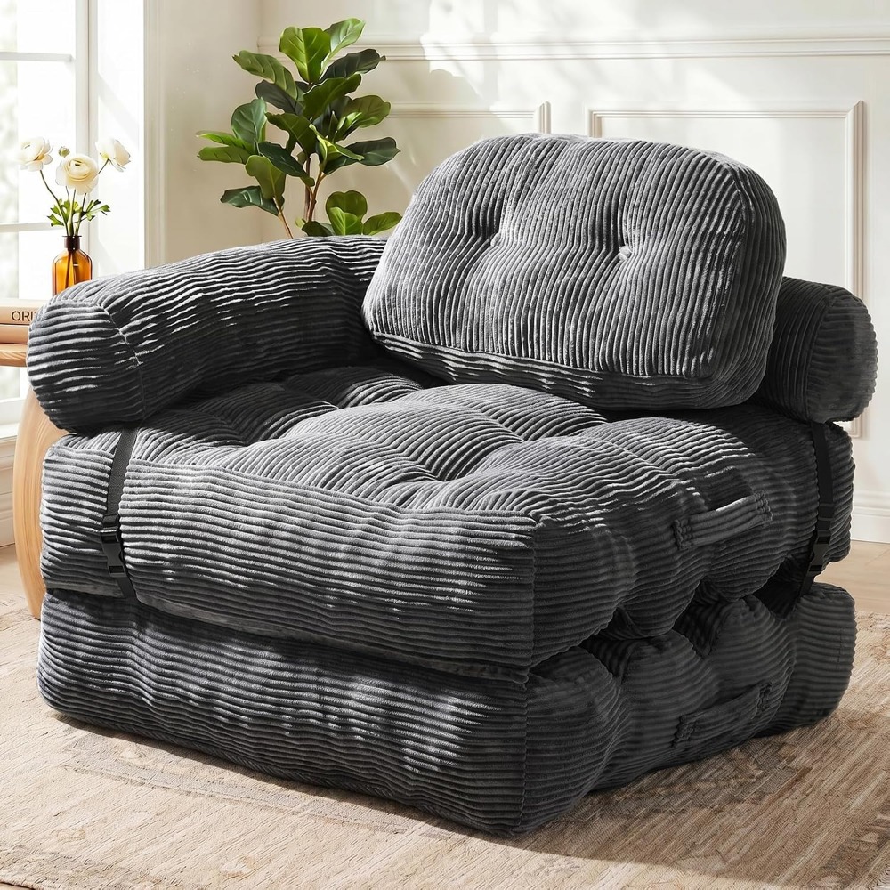 L-shaped Sofa Bed with Back Su - Home Office Guest Room 评论和价格