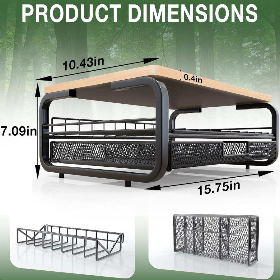 High Grade Wood Monitor Stand  - Monitor Riser Stand 评论和价格