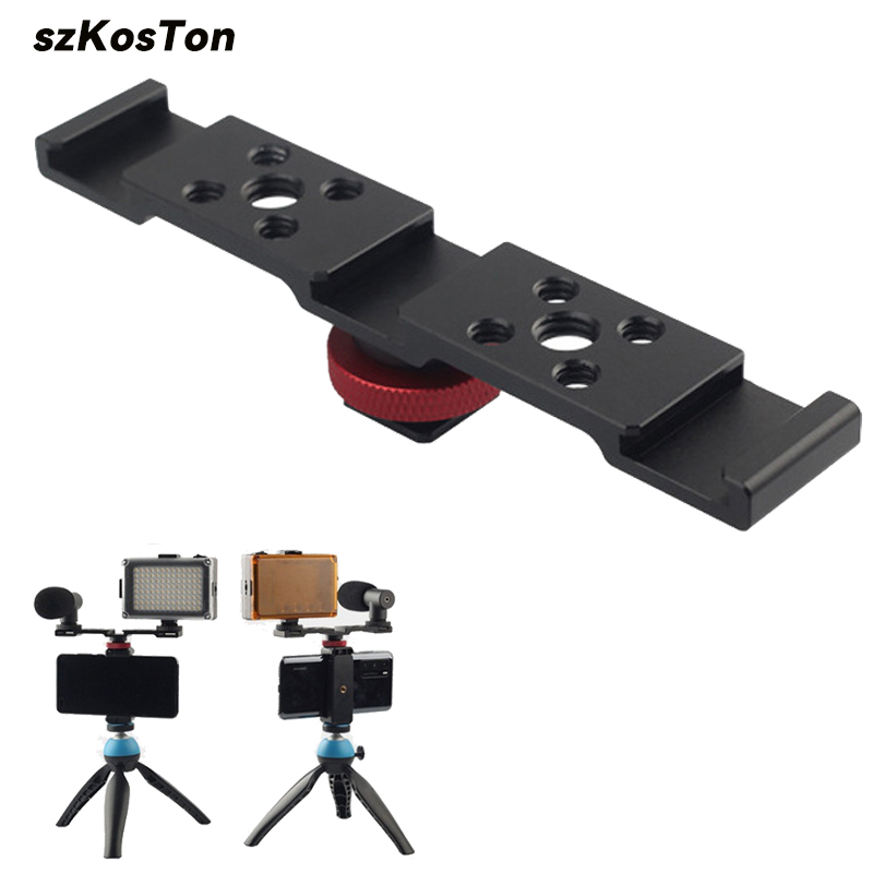 Aluminum Cold Shoe Mount Brack - Monitor Arm Dual 评论和价格