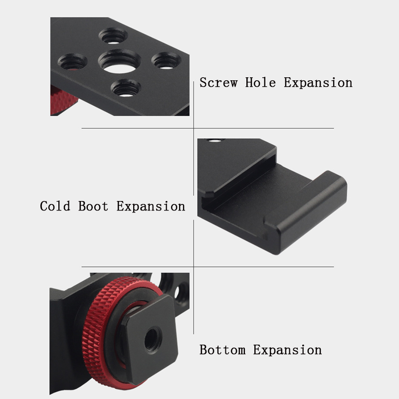 Aluminum Cold Shoe Mount Brack - Monitor Arm Dual 评论和价格