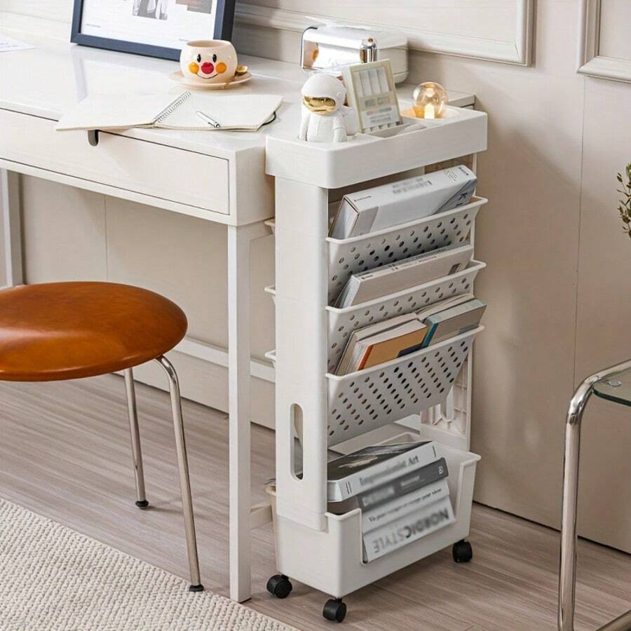 5-Tier Rolling Storage Cart Wi - Rolling File Cart 评论和价格