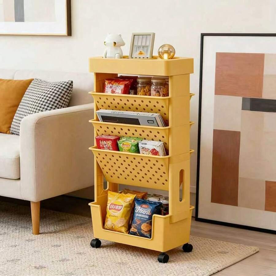 5-Tier Rolling Storage Cart Wi - Rolling File Cart 评论和价格