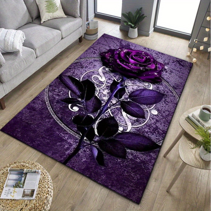 Purple Leaf Rug for Elegant Of - Home Office Interior Design 评论和价格