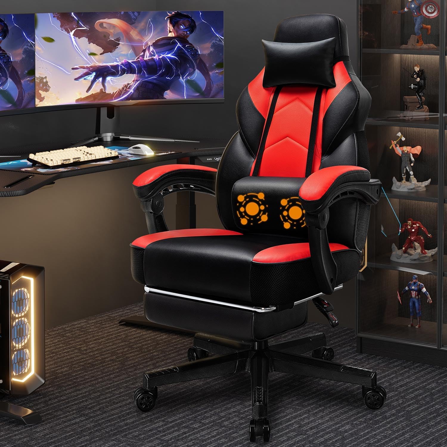 Gaming Chair with Footrest, Ma - Home Office Chair 评论和价格