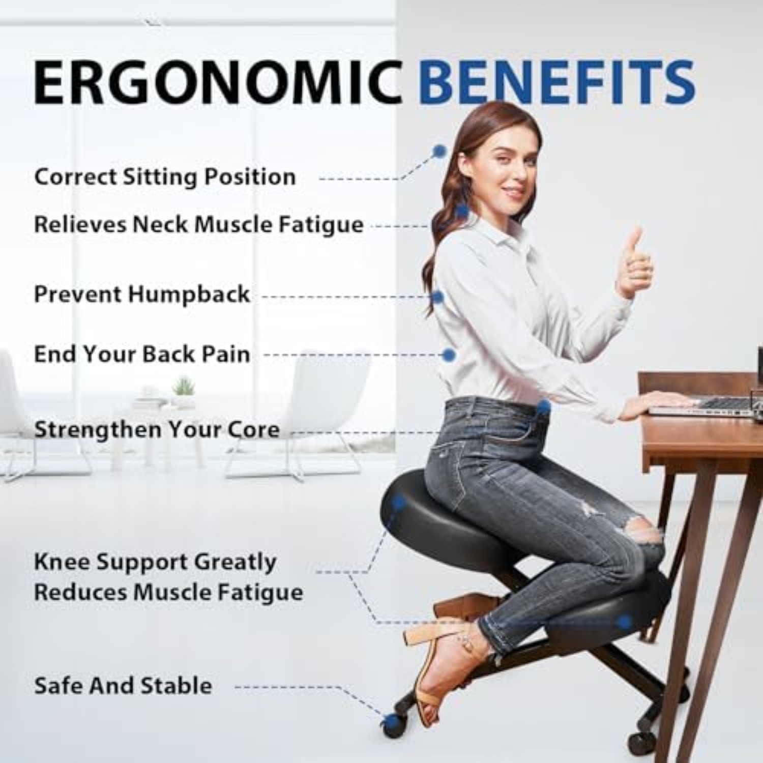 Ergonomic Kneeling Chair, Medi - Home Office Chair 评论和价格