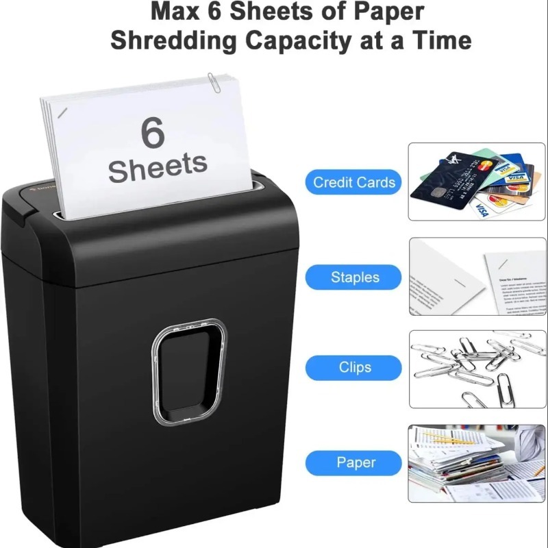 Bonsaii 6-Sheet Micro-Cut Pape - Paper Shredder Micro 评论和价格