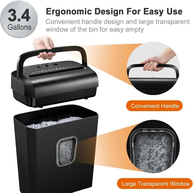 Bonsaii 6-Sheet Micro-Cut Pape - Paper Shredder Micro 评论和价格