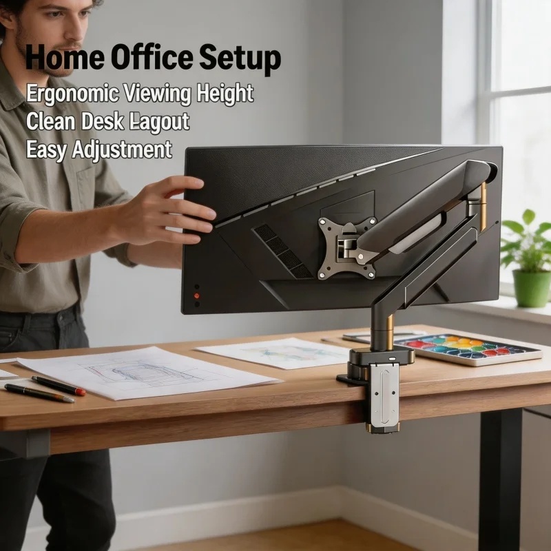 Single Monitor Mount Bracket f - Monitor Riser Stand 评论和价格