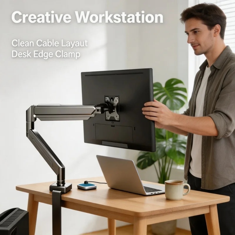 Single Monitor Mount Bracket f - Monitor Riser Stand 评论和价格