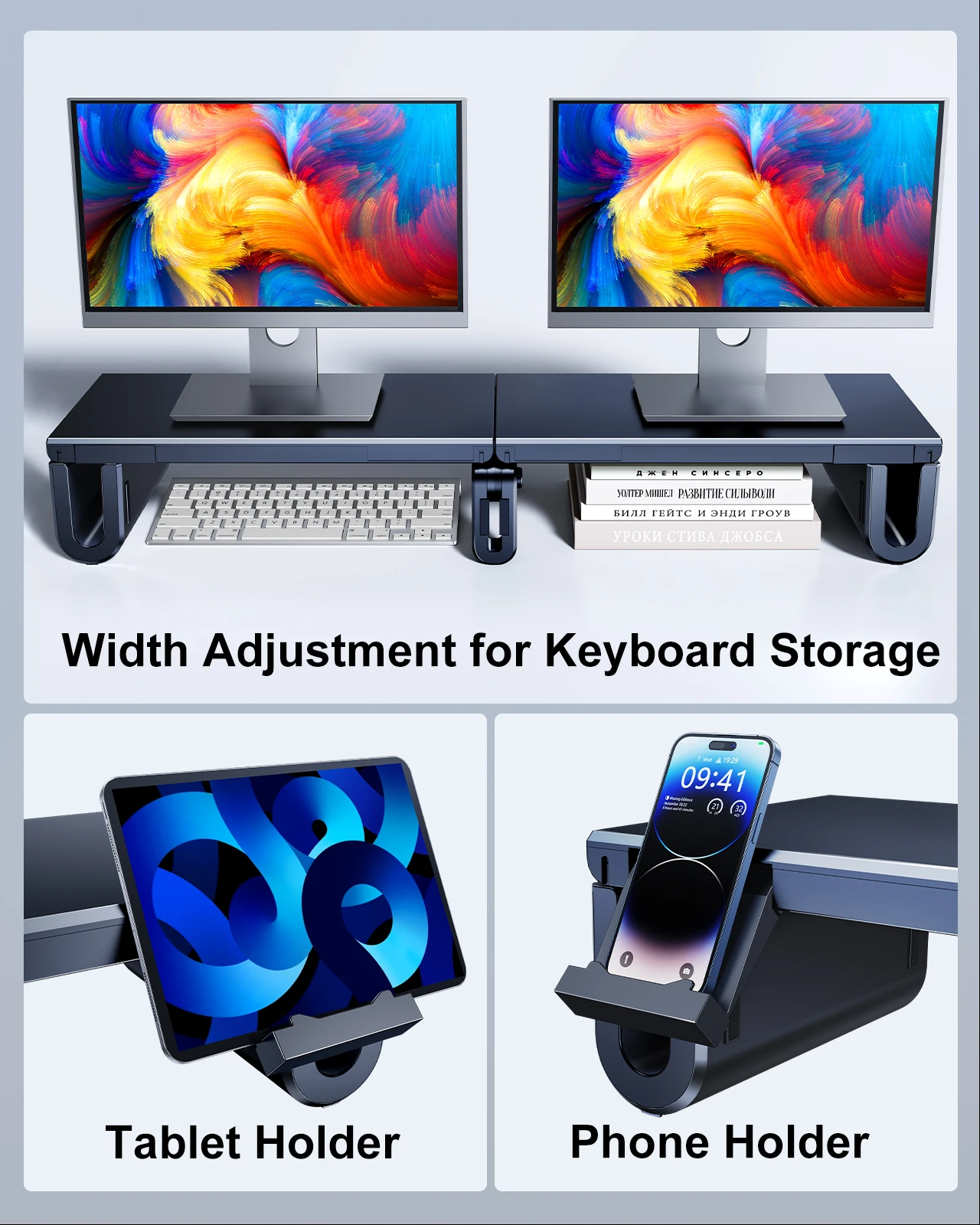 Oatsbasf Dual Monitor Stand Ri - Monitor Riser Stand 评论和价格